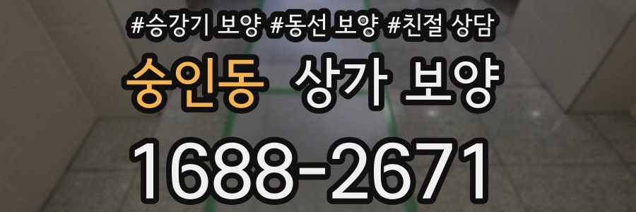 숭인동 상가 보양