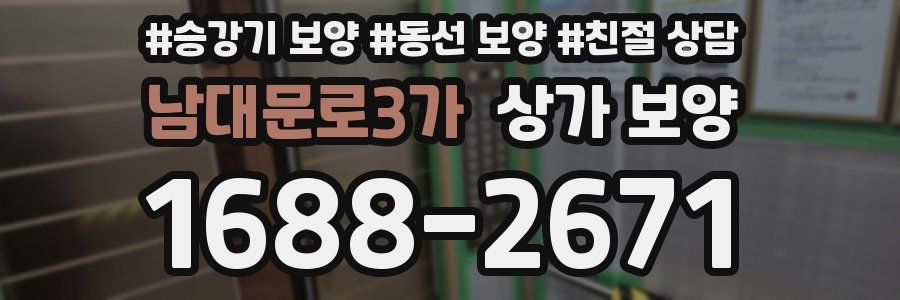 남대문로3가 상가 보양