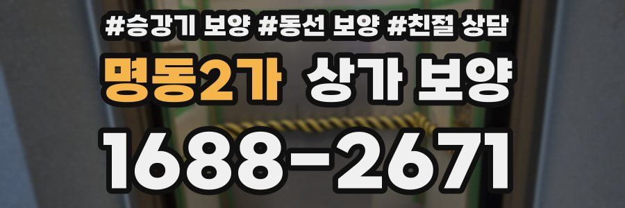 명동2가 상가 보양