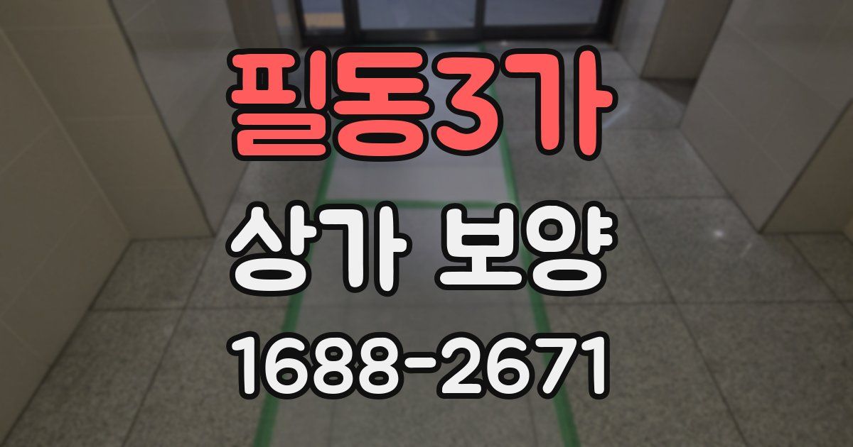 필동3가 상가 보양