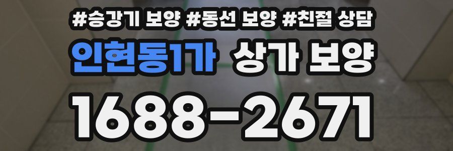 인현동1가 상가 보양