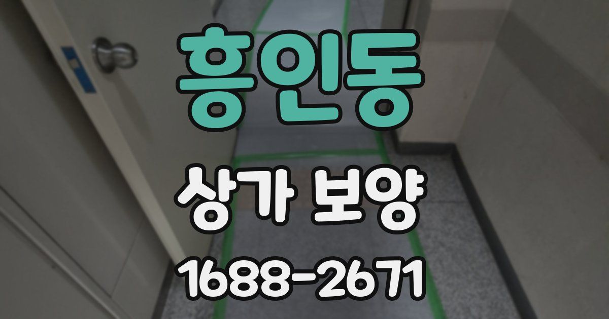 흥인동 상가 보양