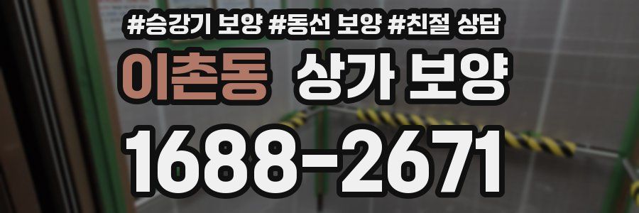이촌동 상가 보양
