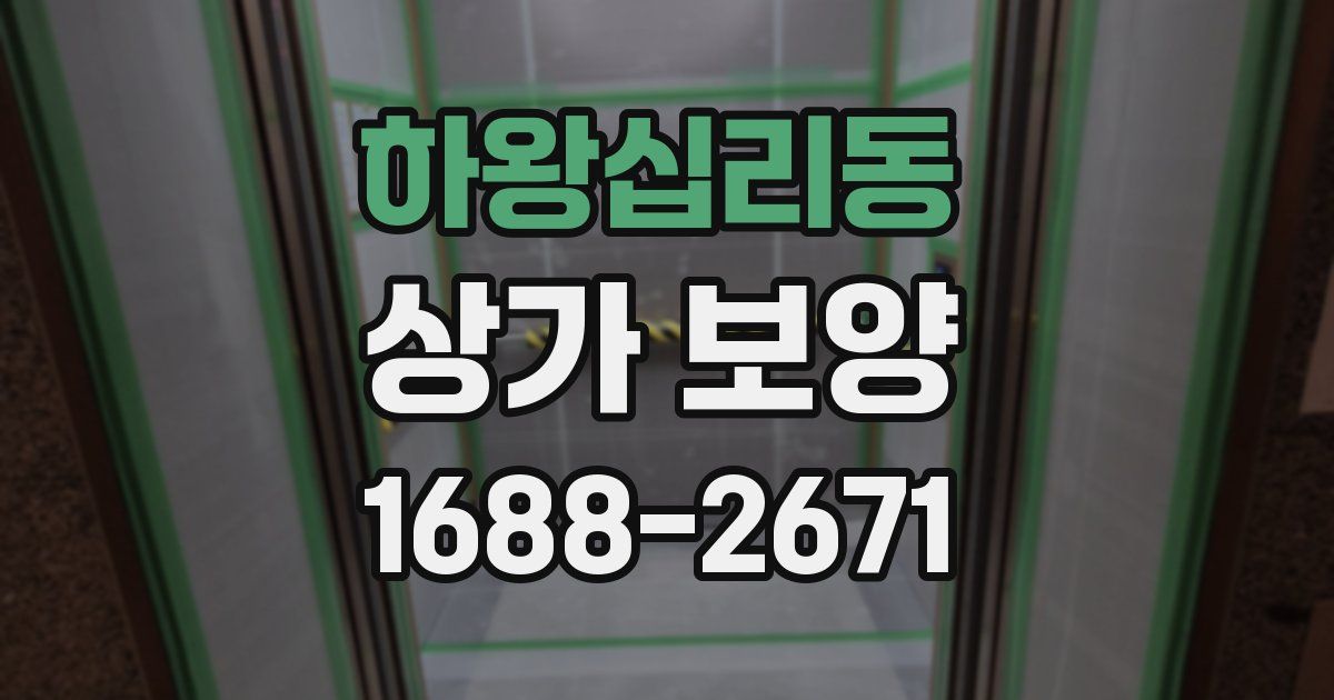 하왕십리동 상가 보양