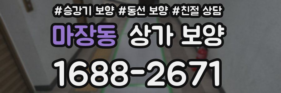 마장동 상가 보양