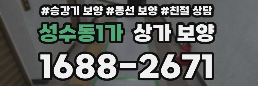 성수동1가 상가 보양
