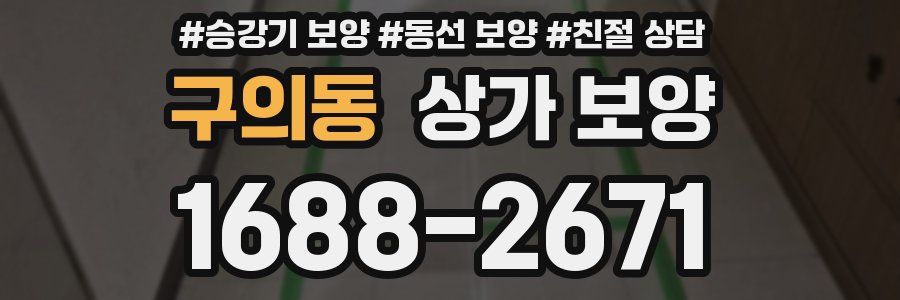 구의동 상가 보양