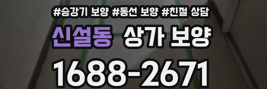 신설동 상가 보양