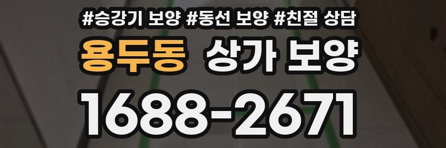 용두동 상가 보양
