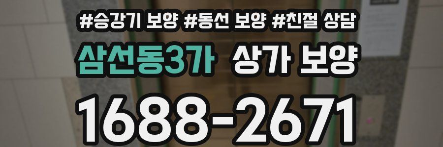 삼선동3가 상가 보양