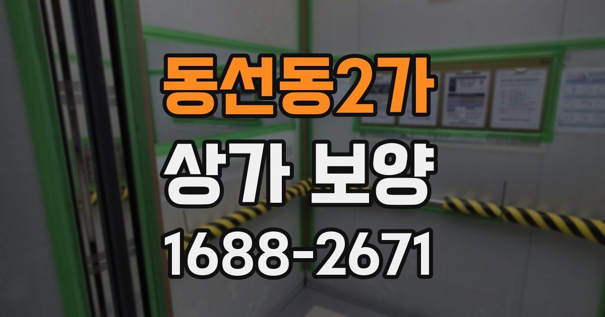 동선동2가 상가 보양