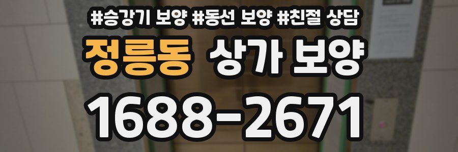 정릉동 상가 보양