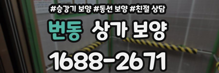 번동 상가 보양