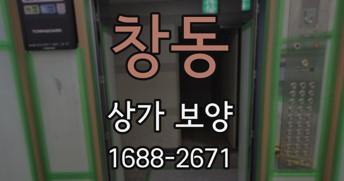 창동 상가 보양