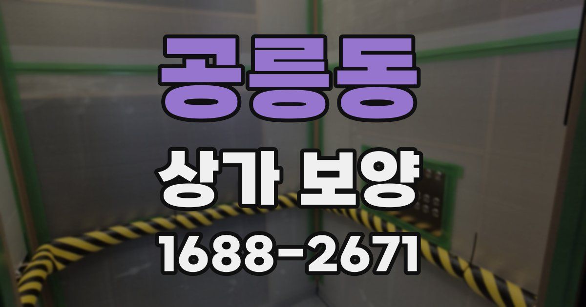 공릉동 상가 보양