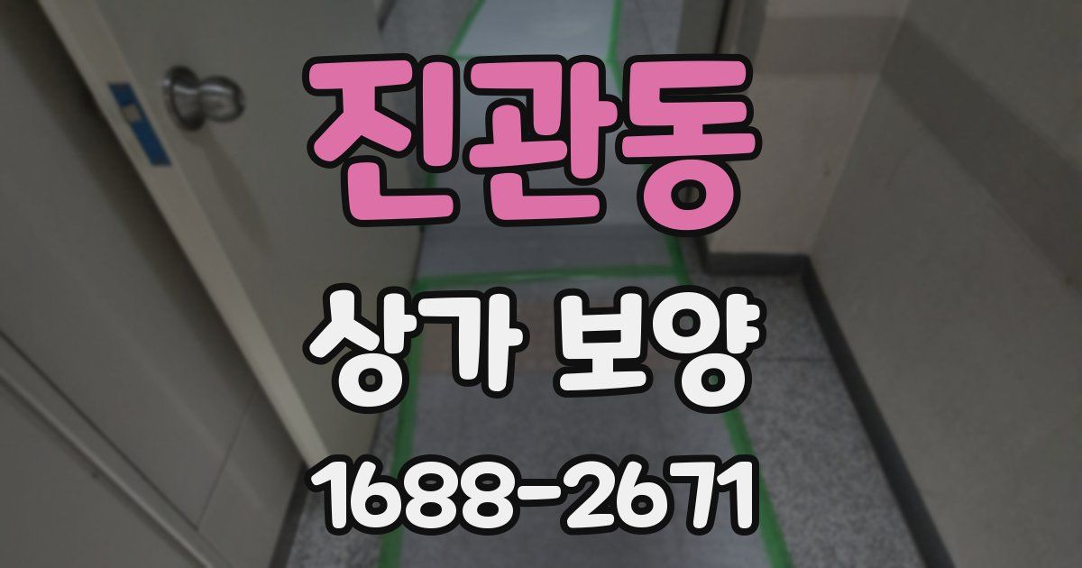 진관동 상가 보양