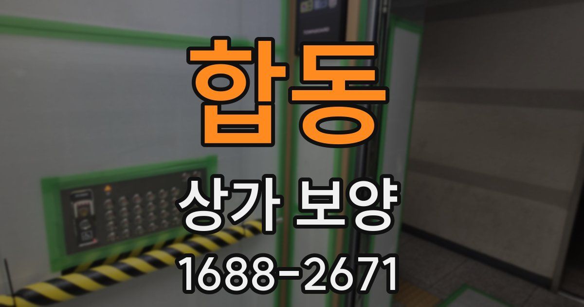 합동 상가 보양