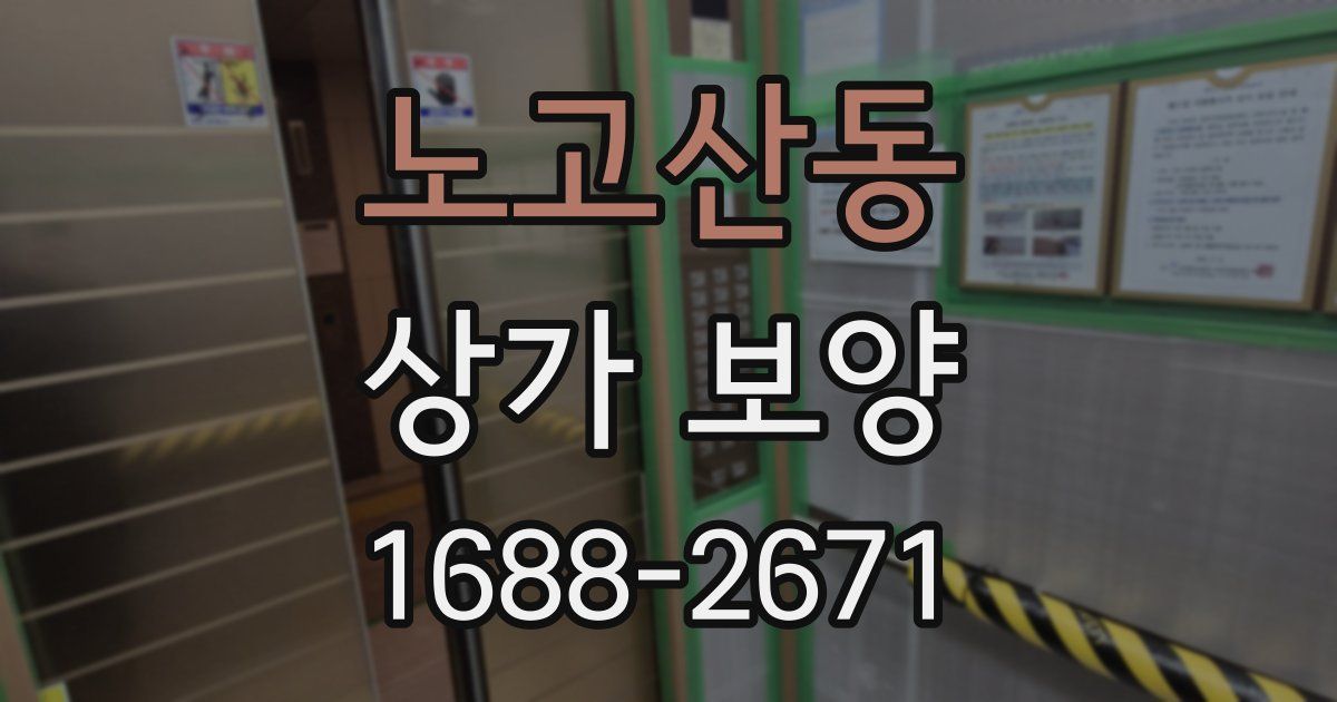 노고산동 상가 보양
