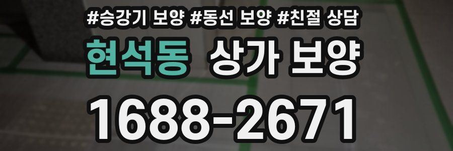 현석동 상가 보양