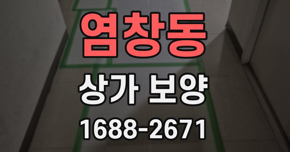 염창동 상가 보양