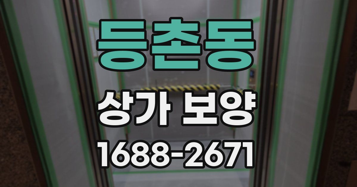 등촌동 상가 보양