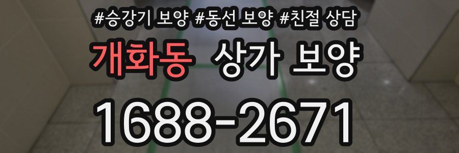 개화동 상가 보양