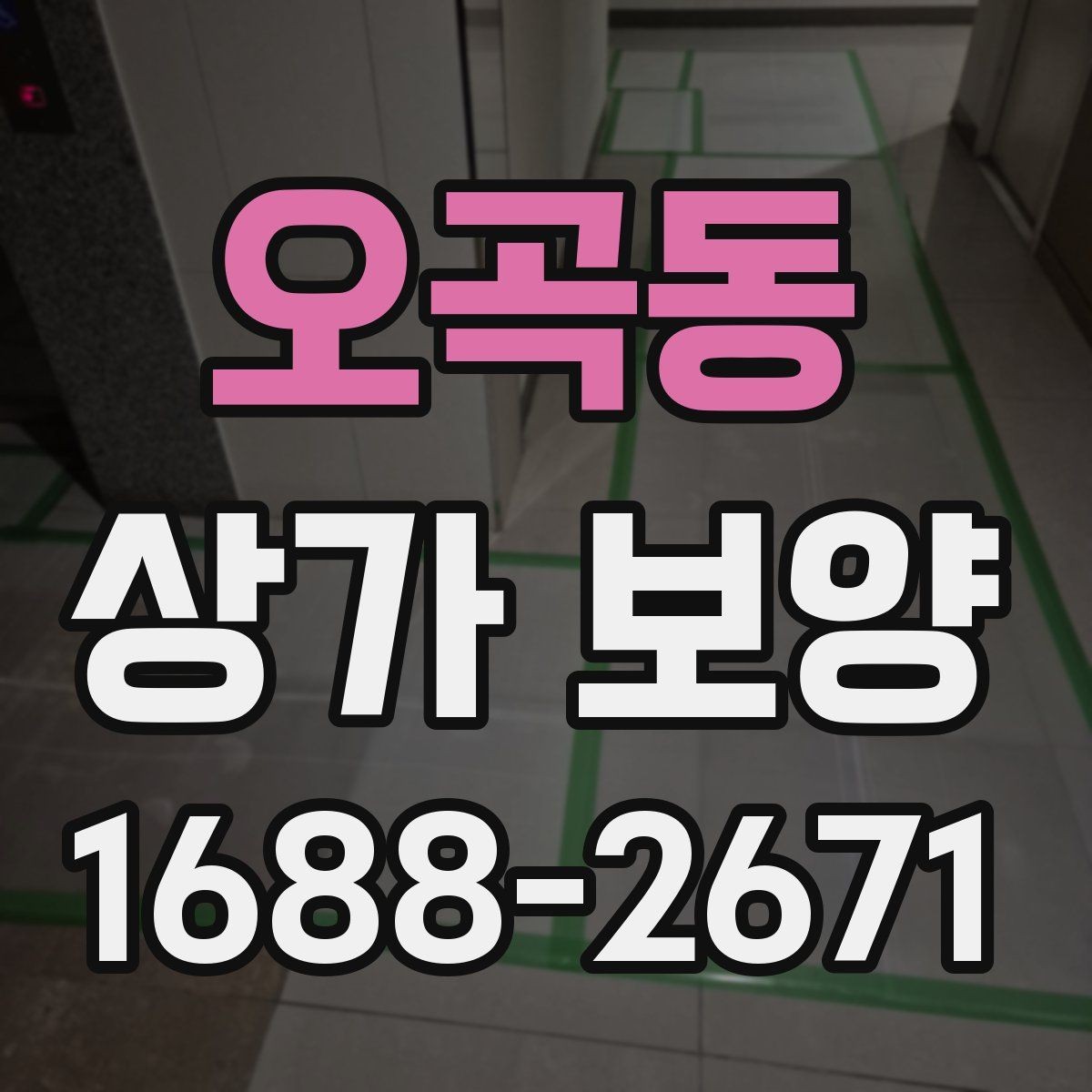 오곡동 상가 보양 대상별 관리 포인트