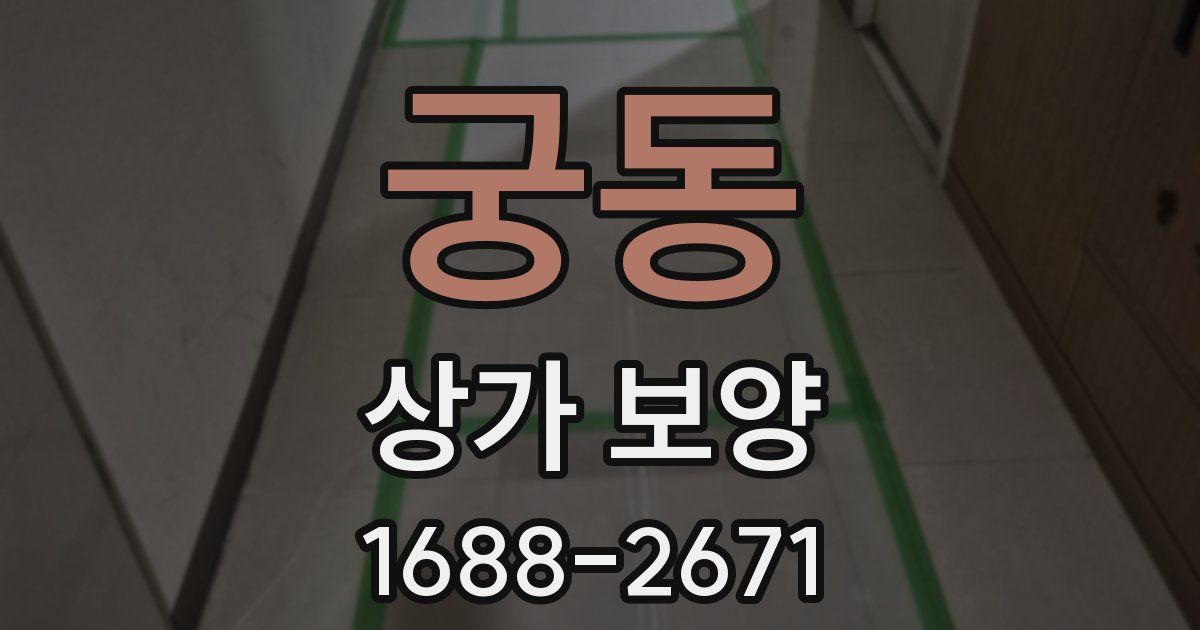 궁동 상가 보양