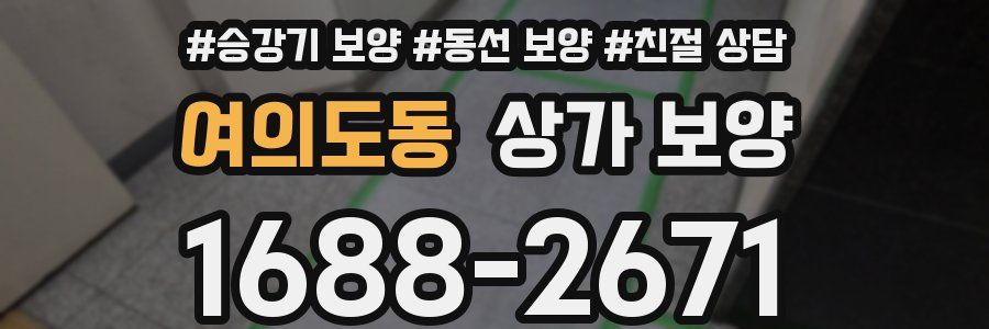 여의도동 상가 보양