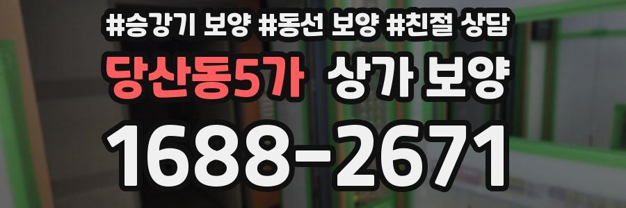 당산동5가 상가 보양