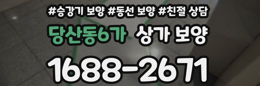 당산동6가 상가 보양