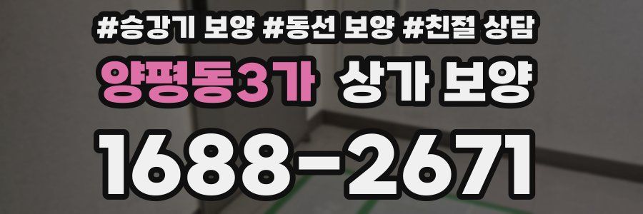 양평동3가 상가 보양