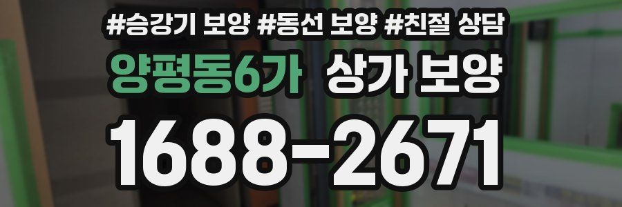 양평동6가 상가 보양
