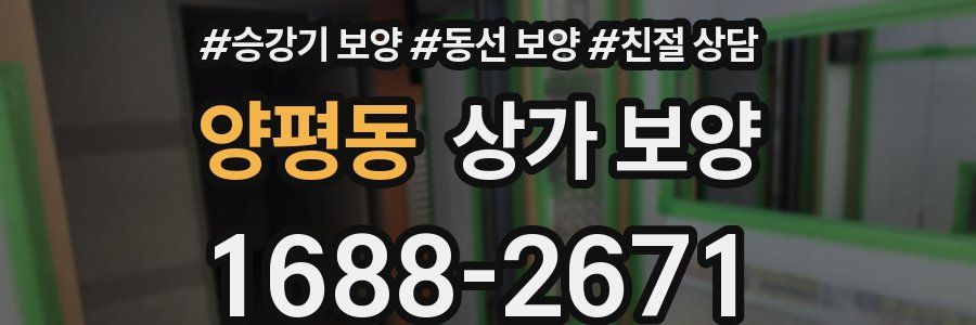 양평동 상가 보양