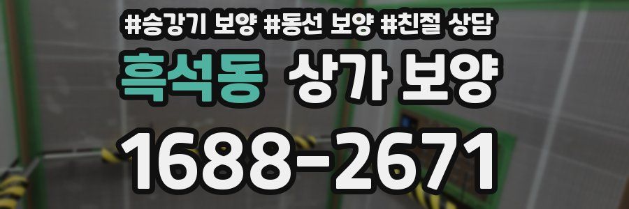흑석동 상가 보양