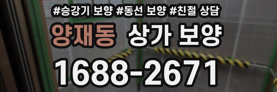 양재동 상가 보양
