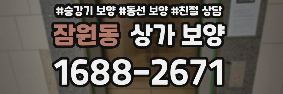 잠원동 상가 보양