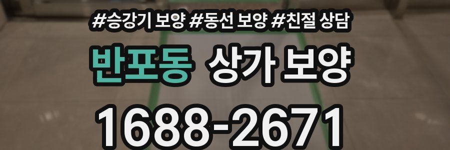 반포동 상가 보양