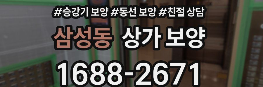 삼성동 상가 보양