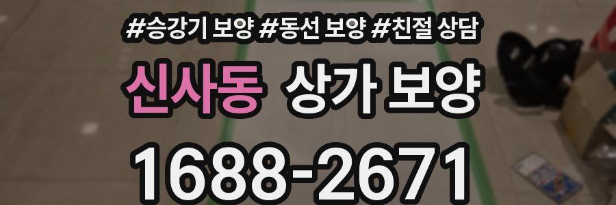 신사동 상가 보양