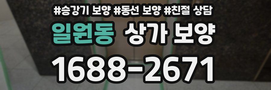 일원동 상가 보양