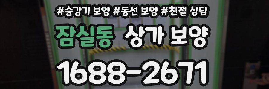 잠실동 상가 보양