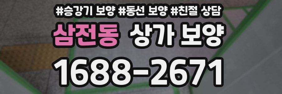 삼전동 상가 보양