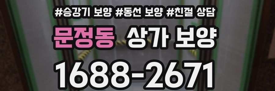 문정동 상가 보양