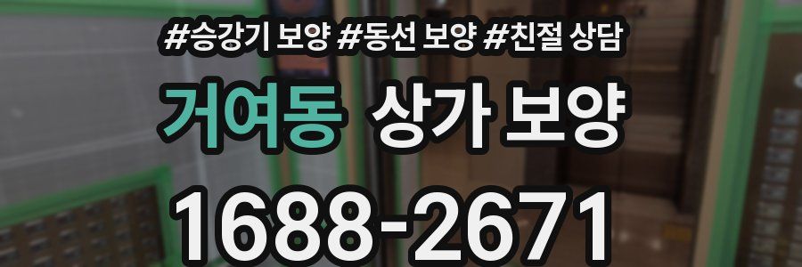 거여동 상가 보양