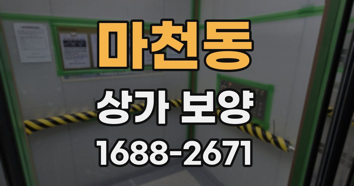 마천동 상가 보양