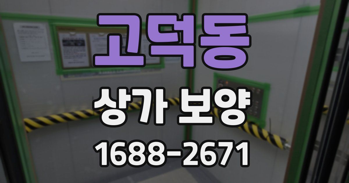 고덕동 상가 보양