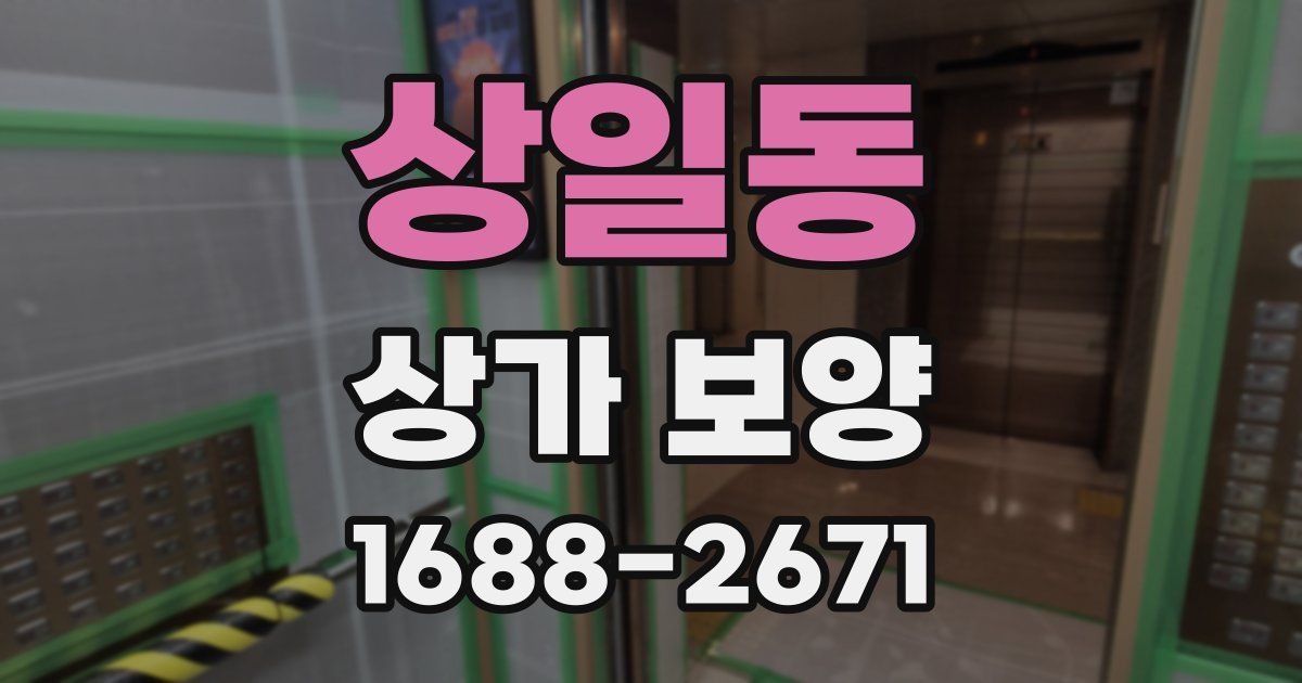 상일동 상가 보양