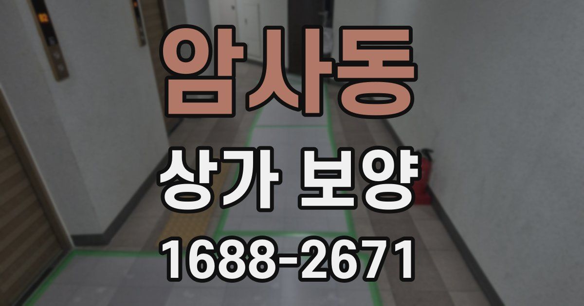 암사동 상가 보양