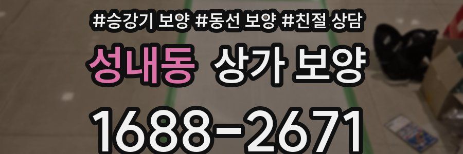성내동 상가 보양
